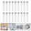 100Pièces Tubes Test Transparants Bouchons Étanches Pour Stockage 7