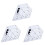 3Pcs Making Ruler Transparent White with Accurate Scale Lines 2