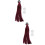 2Pcs Red Braid Wig Motorbike Accessory Stylish Decoration 8