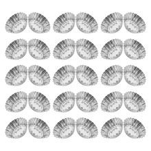 60Pcs Stainless Steel Mini Cupcake Molds Durable Reusable Baking Cups