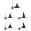 5Sets Creative Halloween Witch Hat and Broom Photo Prop Set 8