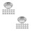 60Pcs Stainless Steel Mini Cupcake Molds Durable Reusable Baking Cups 8