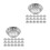 60Pcs Stainless Steel Mini Cupcake Molds Durable Reusable Baking Cups 10