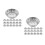 60Pcs Stainless Steel Mini Cupcake Molds Durable Reusable Baking Cups 9