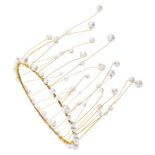 3 Pieces Crown Pearl Jewelry Cake Decoration Wedding Accessories