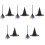 5Sets Creative Halloween Witch Hat and Broom Photo Prop Set 5