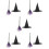 5Sets Creative Halloween Witch Hat and Broom Photo Prop Set 10