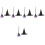 5Sets Creative Halloween Witch Hat and Broom Photo Prop Set 6