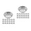 60Pcs Stainless Steel Mini Cupcake Molds Durable Reusable Baking Cups 7