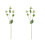 2 Pcs Realistic Artificial Flower Bunches For Wedding Home Decor Beige 2