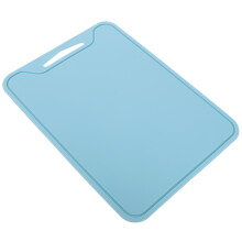 2Pcs Portable Blue Silicone Cutting Board Anti-Skid Kitchen Supply