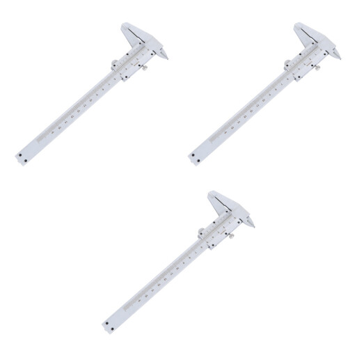 3Pcs White Vernier Caliper 4 Way Measuring Tool for Precision Gauging 2