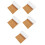 5Pcs Peel and Stick Cork Sheets Multi Color Noise Reduction Wall Mat 6