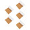 5Pcs Peel and Stick Cork Sheets Multi Color Noise Reduction Wall Mat 5