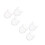 6 Pcs Creative Flower Crystal Candlesticks Glass Cups 8