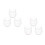 6 Pcs Creative Flower Crystal Candlesticks Glass Cups 5