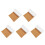 5Pcs Peel and Stick Cork Sheets Multi Color Noise Reduction Wall Mat 7