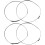 4Pcs Sturdy Plastic Fan Fixed Hoops Black Fan Accessories Kit 6
