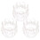 6 Pcs Creative Flower Crystal Candlesticks Glass Cups 2