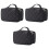 3 Pcs Portable Toiletry Pouch Simple Double-Layer Storage Bag 4