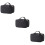3 Pcs Portable Toiletry Pouch Simple Double-Layer Storage Bag 10