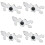 5Pcs Portable Acrylic Pool Bridge Cue Rest Billiard Cue Support Clear 7