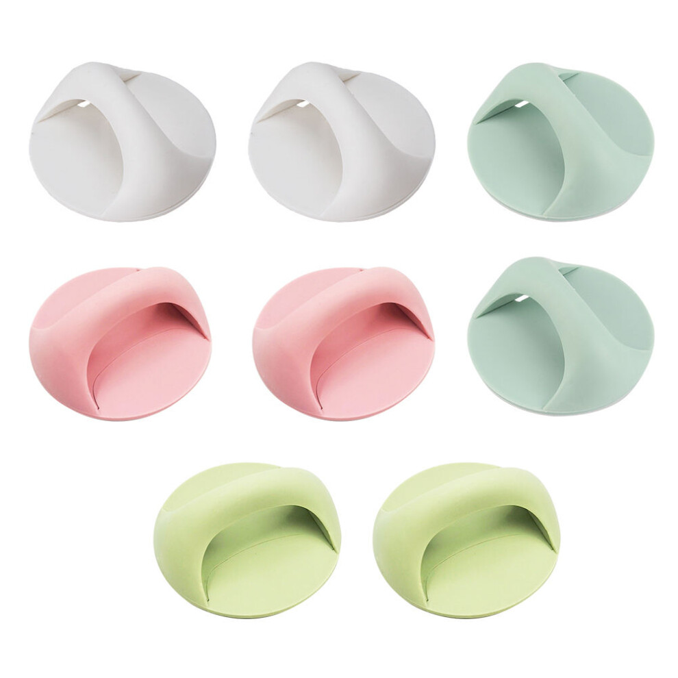 24 Pcs Paste Small Handle Plastic Drawer Door No Punching 3632382111257