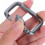 6 Pcs Square Thread Outdoor Silver Climbing Kettle Camping Buckle 4
