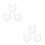 6 Pcs Creative Flower Crystal Candlesticks Glass Cups 3