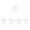 5Pcs White Single-Use Cotton Bath Skirts for Salon and Spa 6
