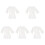 5Pcs White Single-Use Cotton Bath Skirts for Salon and Spa 4