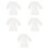 5Pcs White Single-Use Cotton Bath Skirts for Salon and Spa 7
