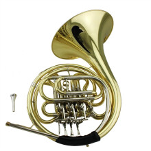 Beginner Professional Double French Horn Brass Gold Lacquer 4Key Yellow Brass Clear Tone