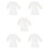 5Pcs White Single-Use Cotton Bath Skirts for Salon and Spa 8