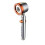 Pressure 5Mode Handheld Shower Head Water Saving OneButton Flow Control Orange Set 1