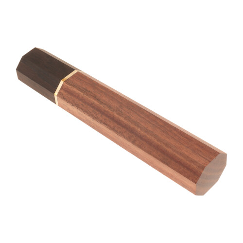 4Pcs Japanese Wa Handle Replacement - Octagonal Brown Wood for Kitchen 2