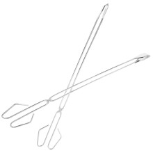 Garbage Picker Scissor Garbage Clip Silver 2pcs
