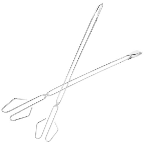 Garbage Picker Scissor Garbage Clip Silver 2pcs
