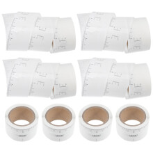 50Pcs Paper Brow Stencils White Positioning Eyebrow Mapper Makeup Tool