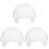 3Pcs Durable Pe Safety Insert Liners Practical Baseball Hat Bump Caps 4