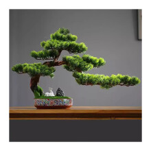 Artificial Bonsai Tree with Decorative Pine Design for Home or Office, Maintenance and Lifelike