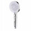 Handheld Shower Head 2pcs 6 Modes Adjustable  Pressure Water Saving AntiClog White 12cm x 29cm 1