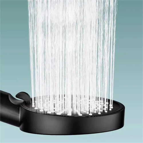 Handheld Shower Head 2pcs 6 Modes Adjustable  Pressure Water Saving AntiClog White 12cm x 29cm 1