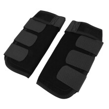 Neoprene Horse Leg Wraps Guards Shock Absorbing Adjustable Straps Black M