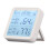 Smart WiFi Indoor Temperature Humidity Sensor with Dual Display Methods, Data Storage Export Built-in Clock and Time Display, IR Remote Control 1