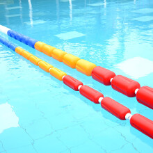 Swimming Pool Lane Divider 1 Meter Wave Blocking Floating Safety Rope for Racing and Training