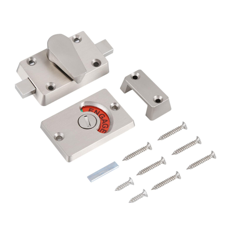 RustâResistant Zinc Alloy Door Latch Lock With Indicator For Restroom Office And Commercial Use 9351714805605