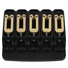 Chevalet de guitare facile à installer, conception à chargement par le haut avec pontets fixes en cuivre et bloc en zinc, chevalet réglable pour