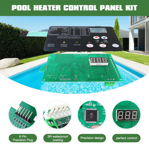 Pool Heater Control Board Kit with 472610Z Pad for Pentair StaRite MaxETherm 420020007S 2