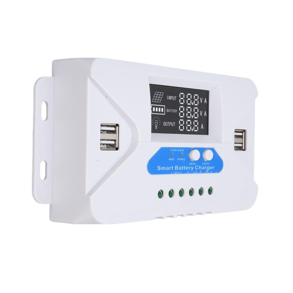 30A Mppt Solar Charge Controller With Lcd Display And 4 Usb Ports For Offgrid Outdoor Use 9455672294478